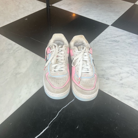 Women’s Air Force 1 Shaw “Hoops Pack” Soft Pink size 6 - Picture 6 of 6